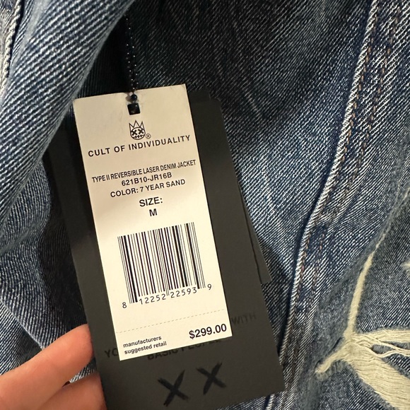 Type II Reversible Laser Denim Jacket - Picture 3 of 5